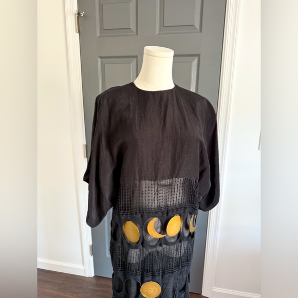 Loewe x Paula Ibiza Moon-Pendant Embroidered Maxi Dress - Picture 7 of 16